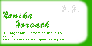 monika horvath business card